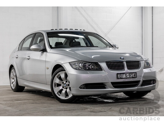 4/2008 BMW 323i E90 MY08 4d Sedan Titanium Silver Metallic 2.5L