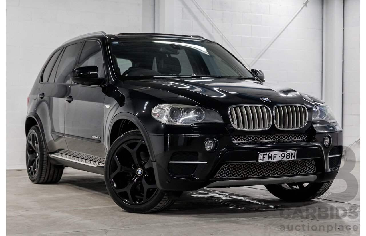 9/2011 BMW X5 Xdrive 40d Sport E70 MY10 4d Wagon Black 3.0L