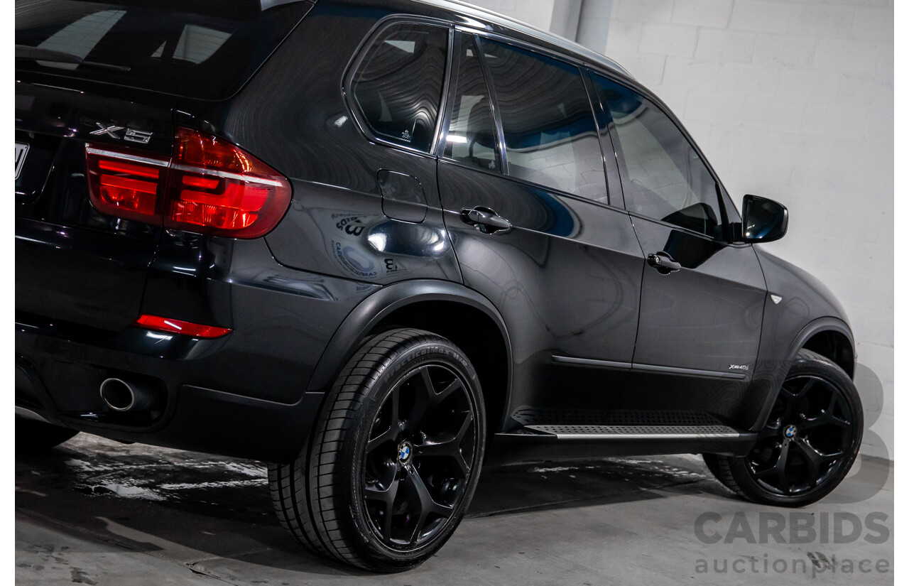 9/2011 BMW X5 Xdrive 40d Sport E70 MY10 4d Wagon Black 3.0L