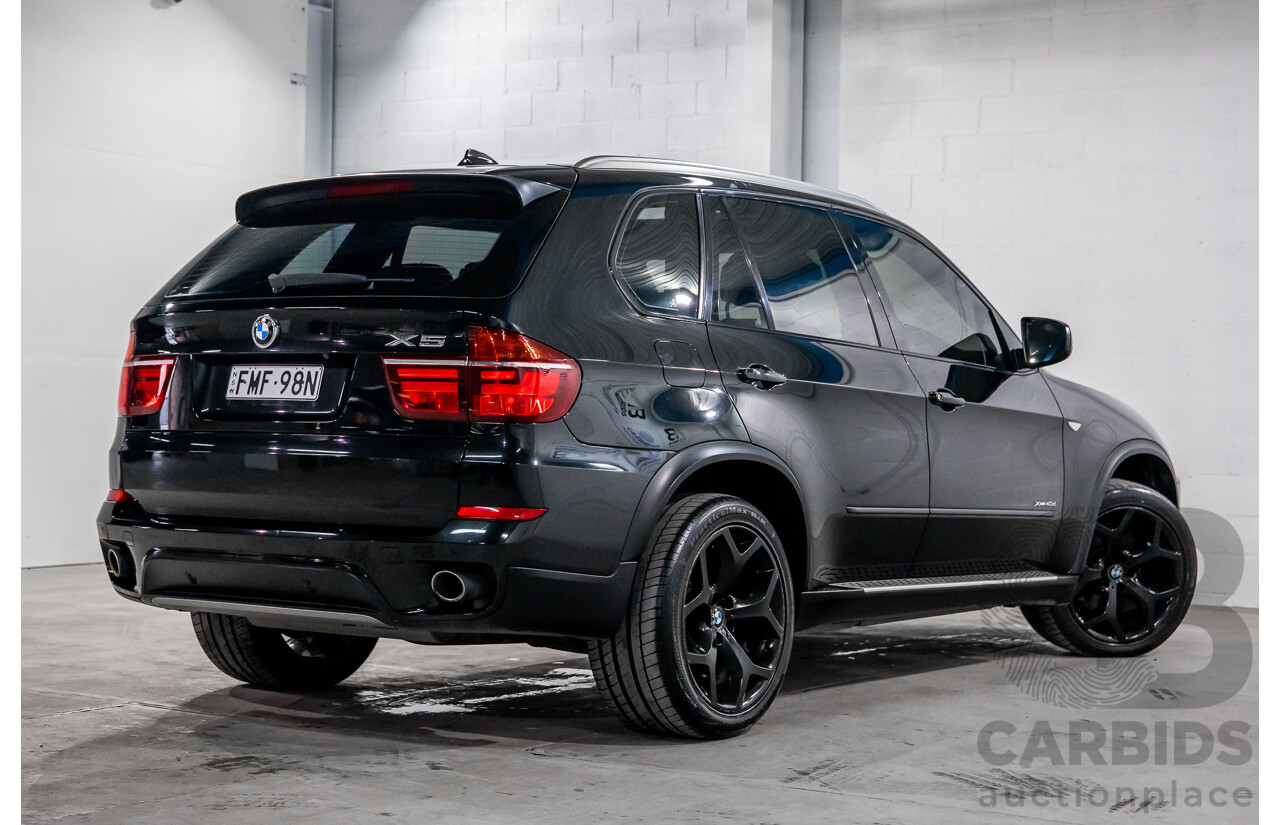 9/2011 BMW X5 Xdrive 40d Sport E70 MY10 4d Wagon Black 3.0L