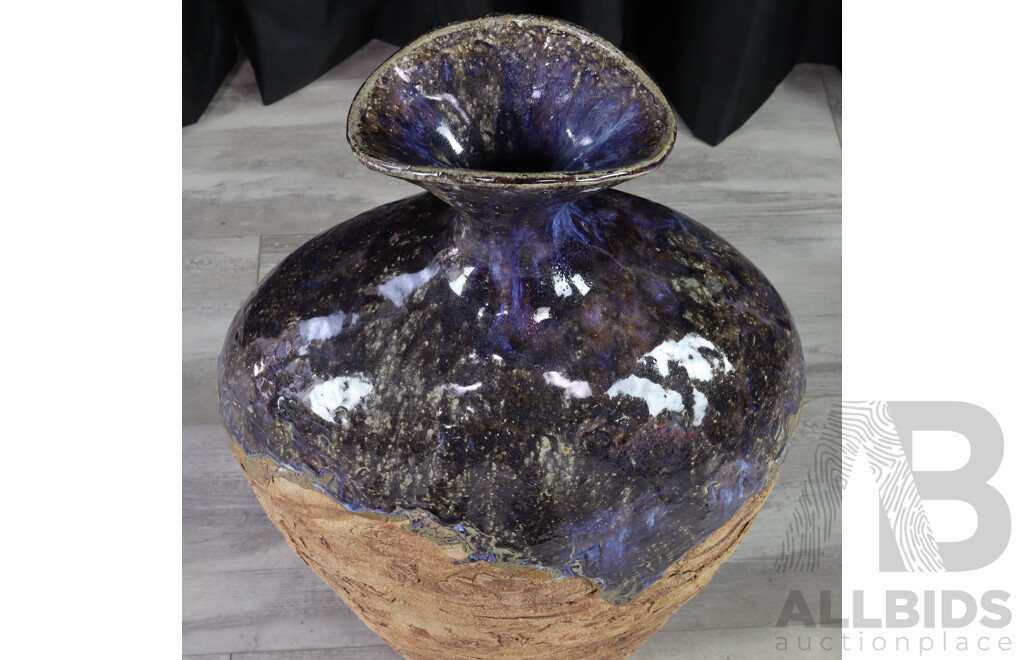 Large Glazed Floor Vase