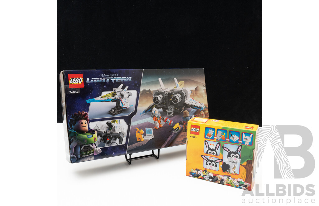 Two Retired Lego Sets, Disney Pixar Lightyear XL 15 Spaceship, 76832 & Year of the Rabbit Figure, 40575, Both Sealed in Box