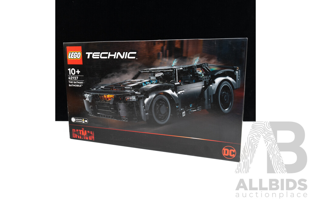 Retired Lego Set, Technic Batman with Light Function, The Batmobile, 42127, Sealed in Box