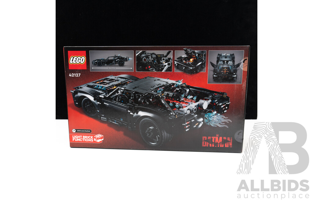 Retired Lego Set, Technic Batman with Light Function, The Batmobile, 42127, Sealed in Box