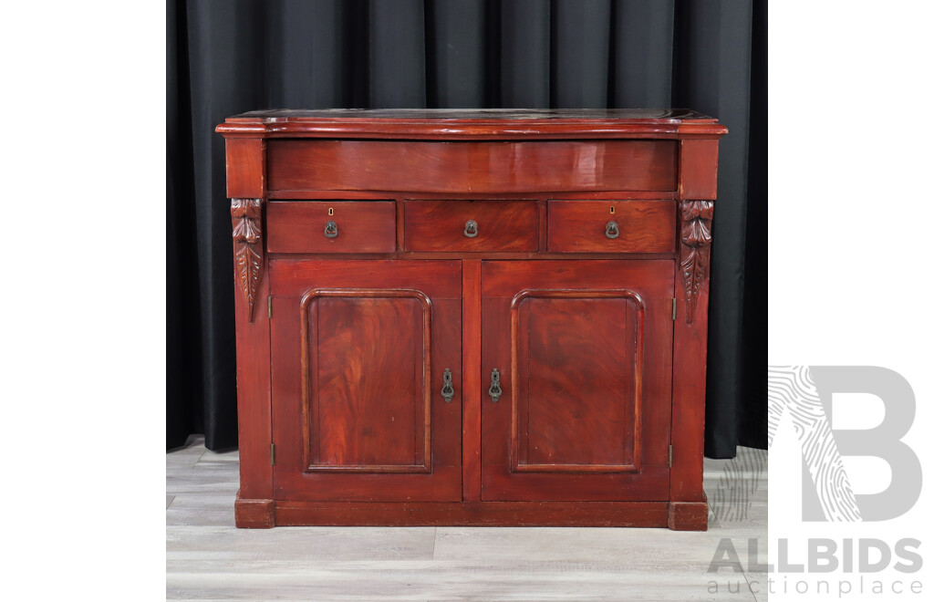 Victorian Mahogany Credenza