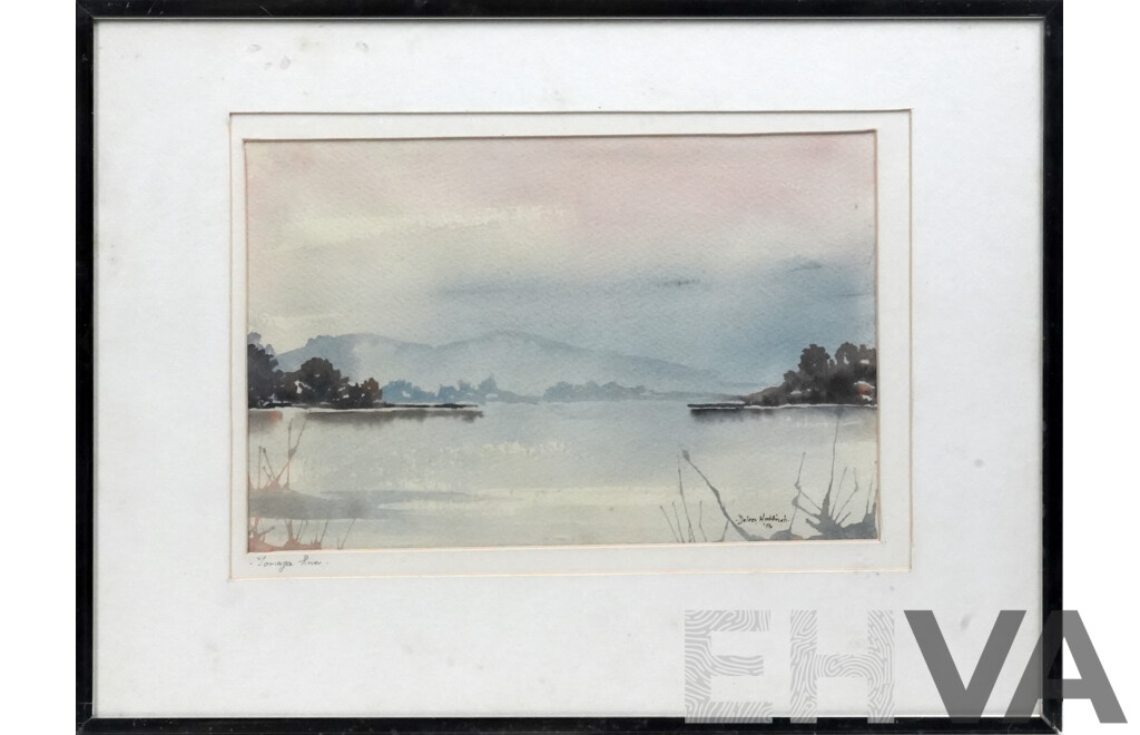 Deleen Hattingh (Date Unknown, Working c1980s), Tomaga River, Watercolour, 31 x 41 cm (frame)