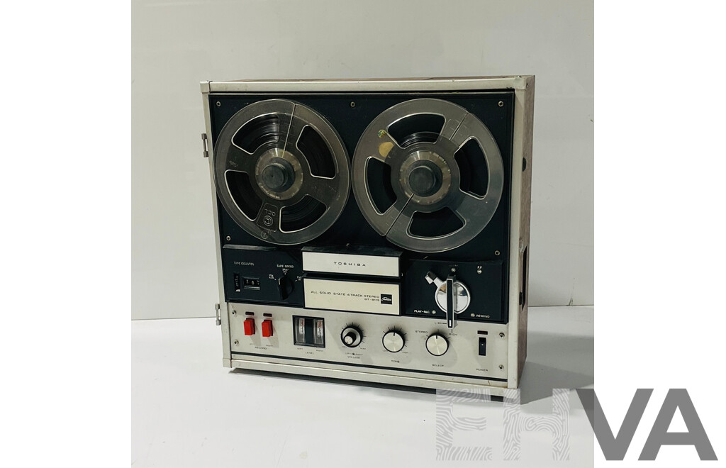 Vintage Toshiba All Solid State 4 Track Stereo Gt-811s