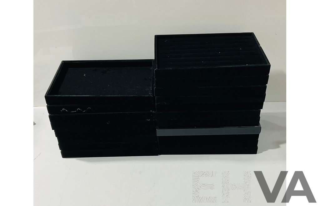 Set of Jewellery Display Trays (approx Twenty)
