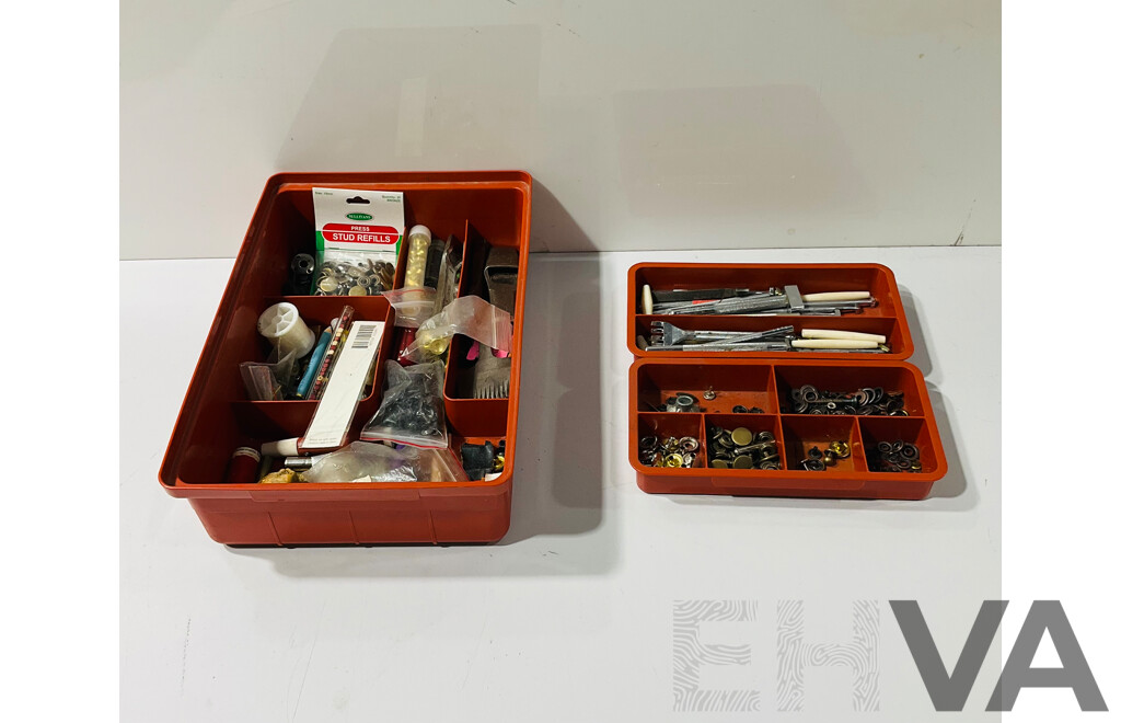 Hole Punch Set with Retro Plastic Storage Box