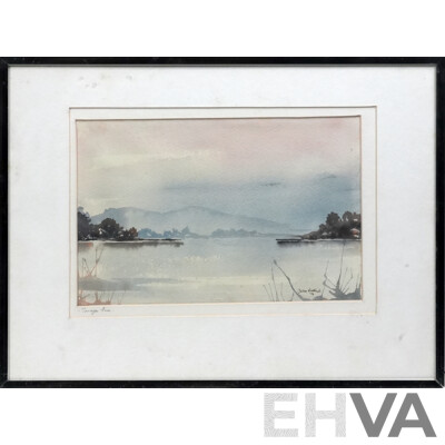 Deleen Hattingh (Date Unknown, Working c1980s), Tomaga River, Watercolour, 31 x 41 cm (frame)