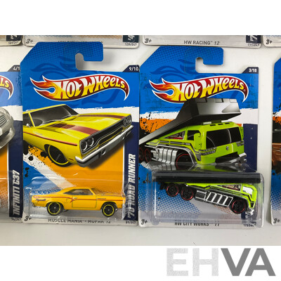 Ten Boxed Diecast Hot Wheels Vehicles Including 1970 Monte Carlo, 1970 Road Runner, Oldsmobile 442