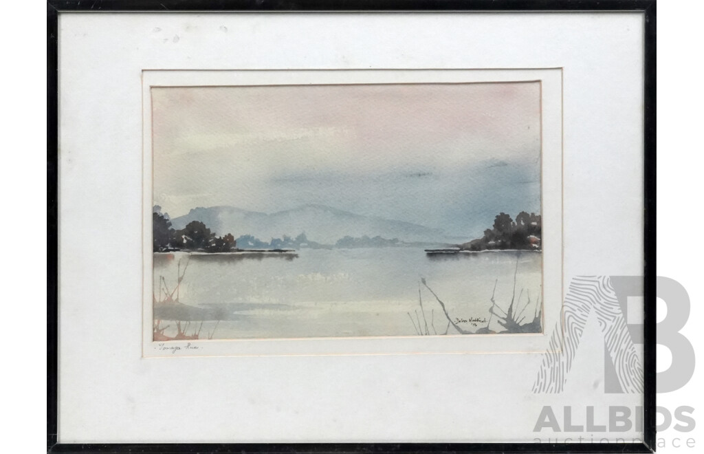 Deleen Hattingh (Date Unknown, Working c1980s), Tomaga River, Watercolour, 31 x 41 cm (frame)