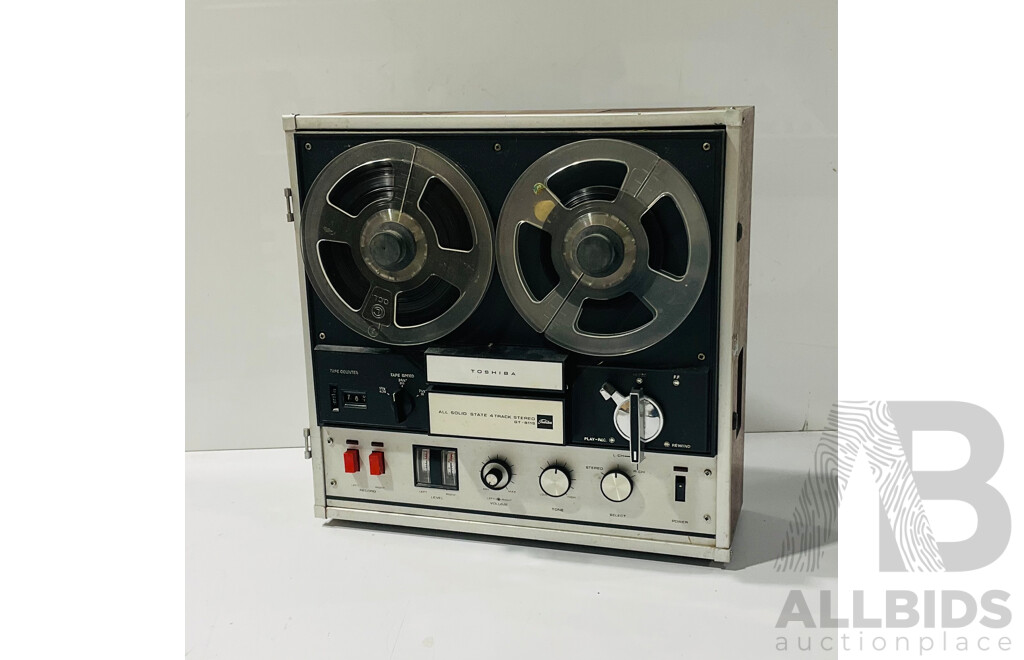 Vintage Toshiba All Solid State 4 Track Stereo Gt-811s