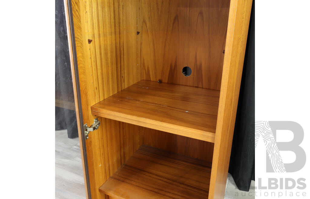 Teak Glass Front Cabinet by Marcob Furniture