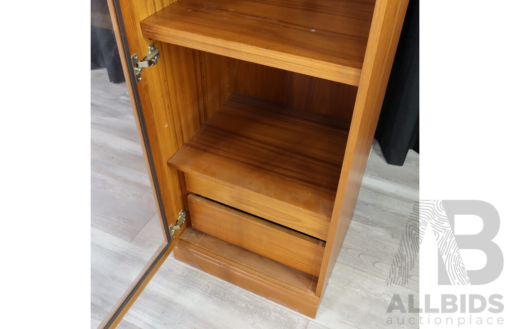 Teak Glass Front Cabinet by Marcob Furniture