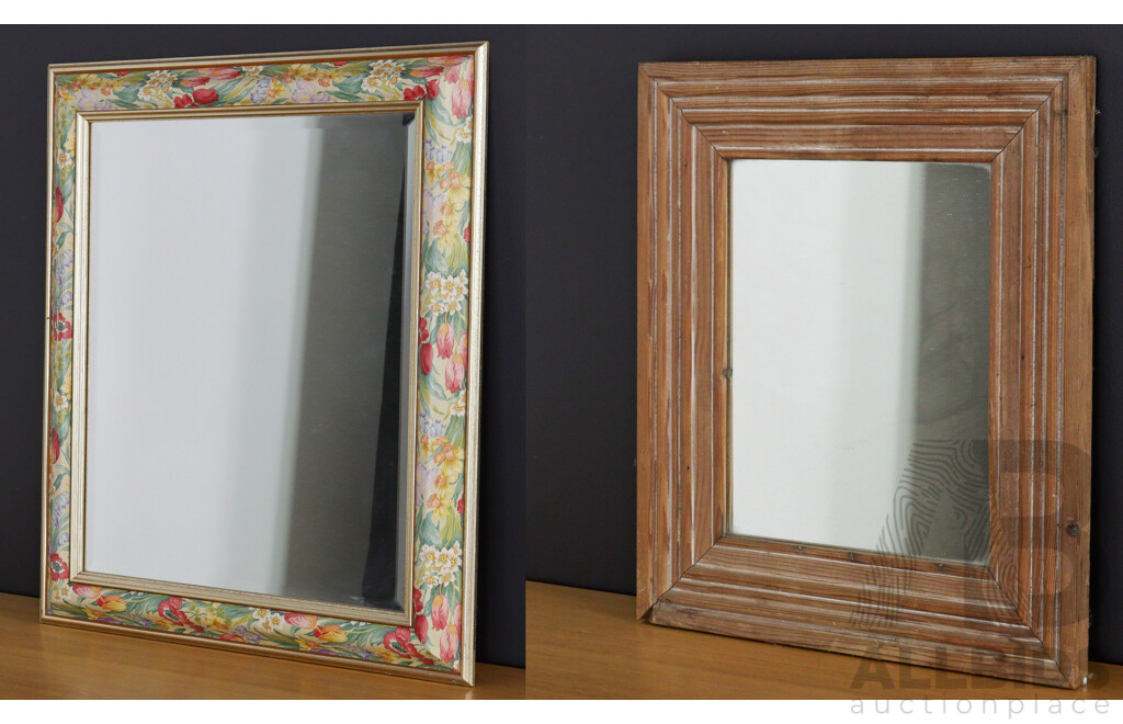 Decopage Framed Mirror and Pine Example