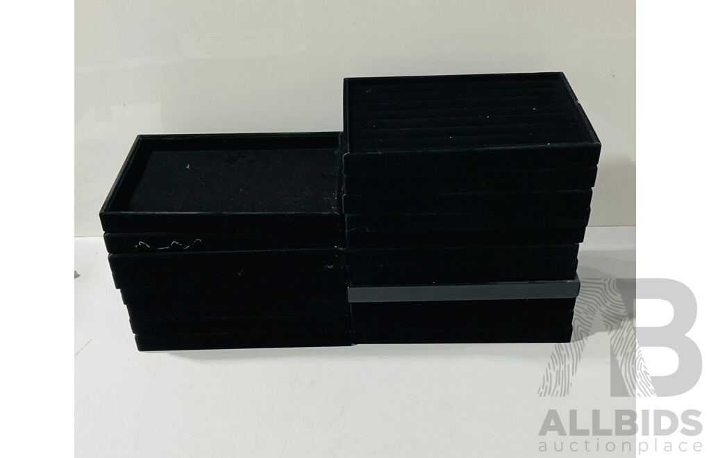 Set of Jewellery Display Trays (approx Twenty)