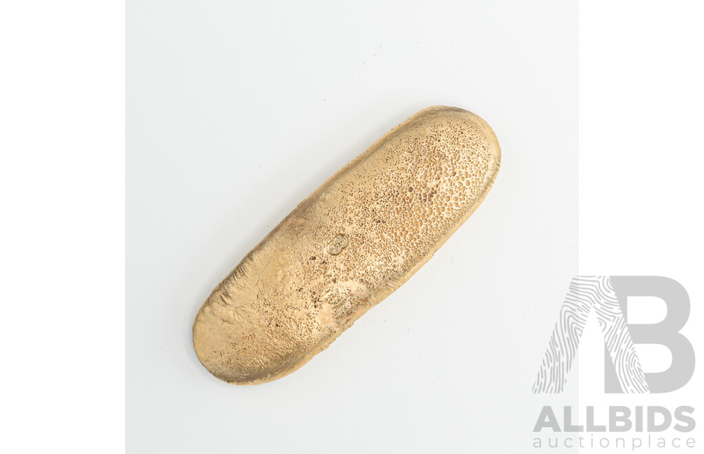 9ct Yellow Gold Bar - Melted by Jeweller, 28.68 Grams