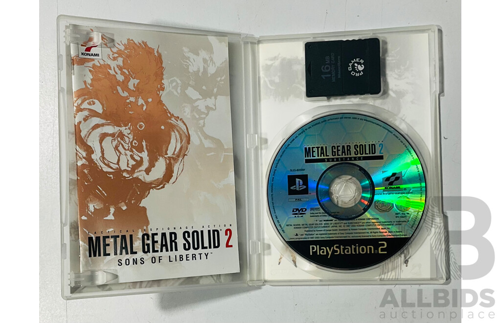Collection of Vintage and Iconic Video Games Including Metal Gear Solid 2: Sons of Liberty for the PlayStation 2, Resident Evil 4 Collectors Edition and the Legend of Zelda: Ocarina of Time for the Nintendo GameCube and Others