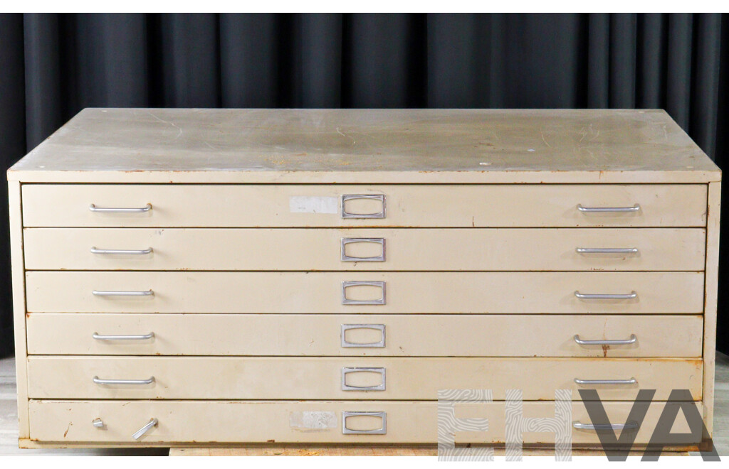 Six Drawer Metal  Plan Cabinet