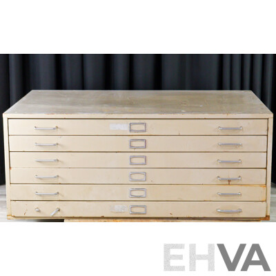 Six Drawer Metal  Plan Cabinet