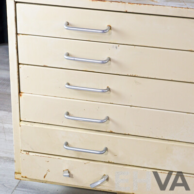 Six Drawer Metal  Plan Cabinet