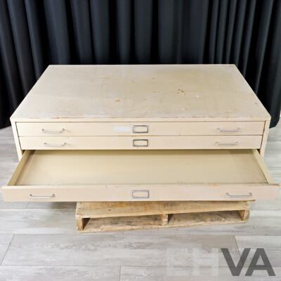 Six Drawer Metal  Plan Cabinet