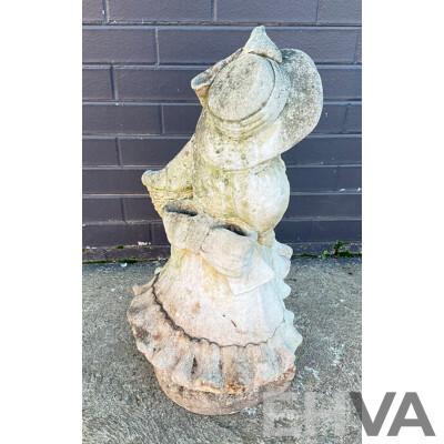 Vintage Concrete Young Girl Garden Planter