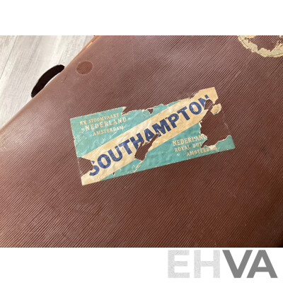 Two Vintage Suitcases Including Globite, Made in Australia and President, Made in Czechoslovakia