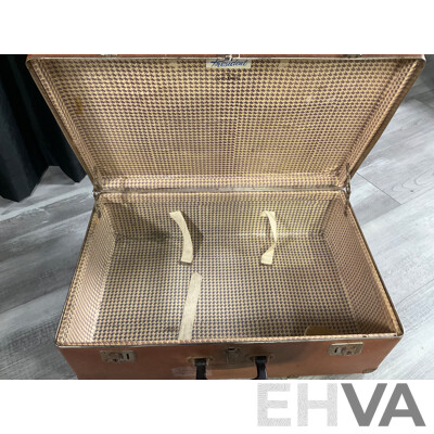 Two Vintage Suitcases Including Globite, Made in Australia and President, Made in Czechoslovakia