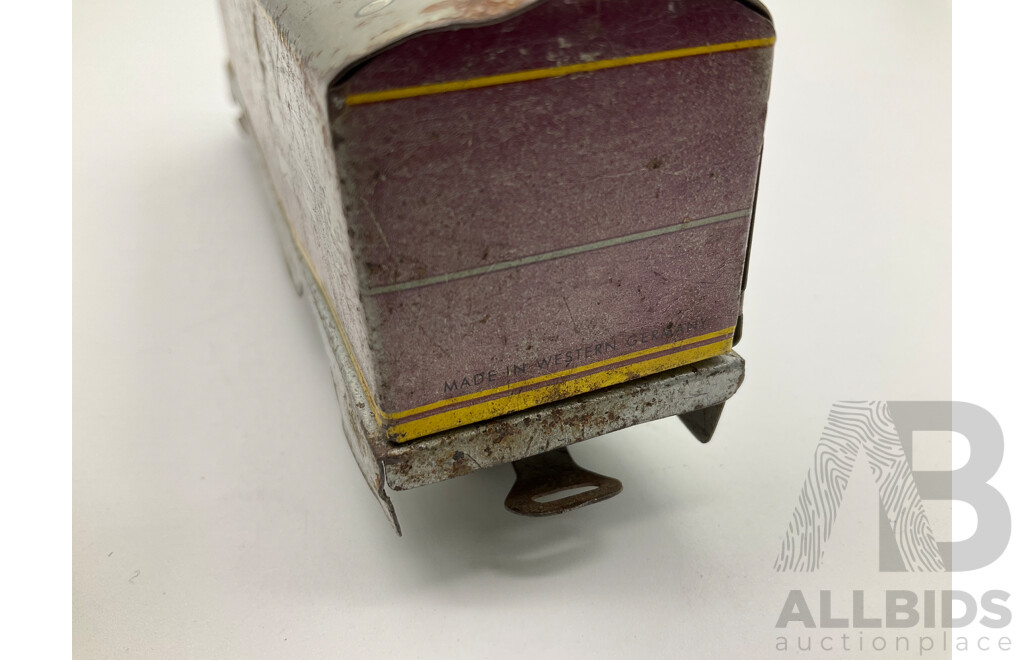 1950's Distler HO Scale TD5000 Pressed Steel Passenger Trains, Made in West Germany