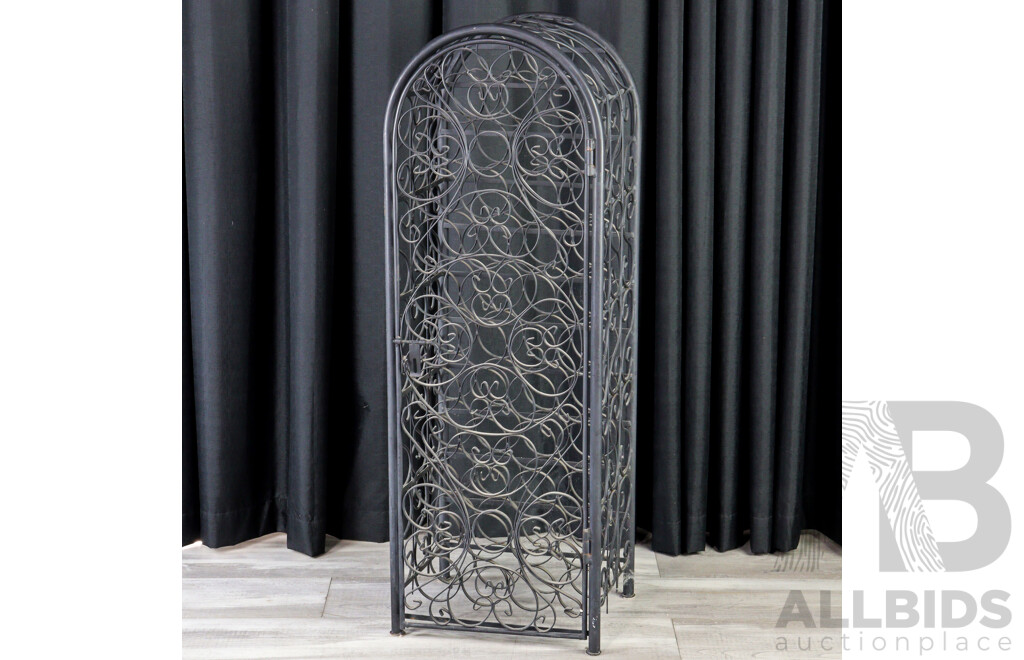 Metal Caged Wine Rack