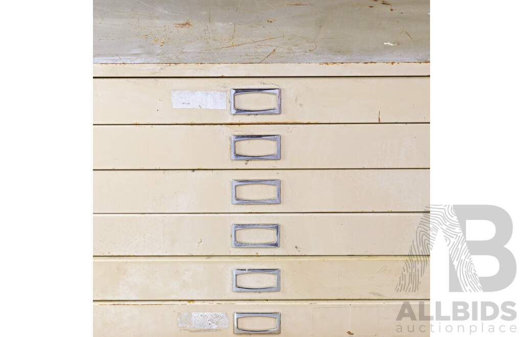 Six Drawer Metal  Plan Cabinet
