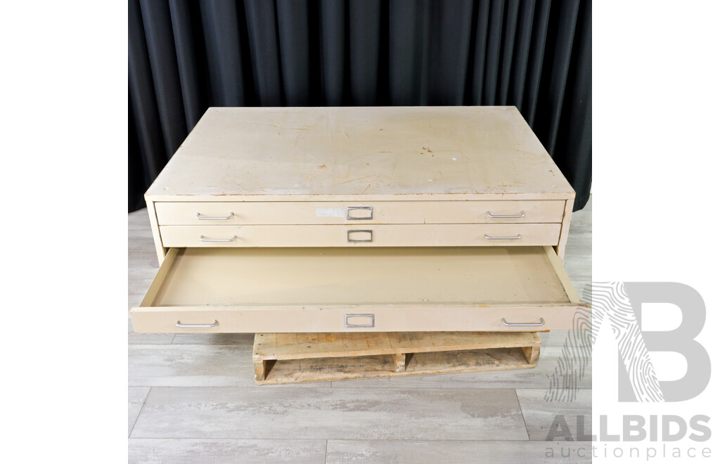 Six Drawer Metal  Plan Cabinet