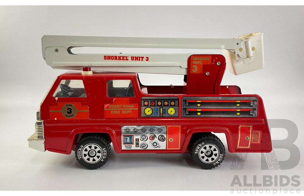 Vintage Tonka Pressed Steel Snorkel Unit Three Fire Engine