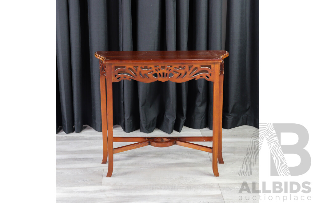 Reproduction Mahogany Hall Table