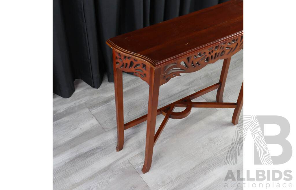 Reproduction Mahogany Hall Table