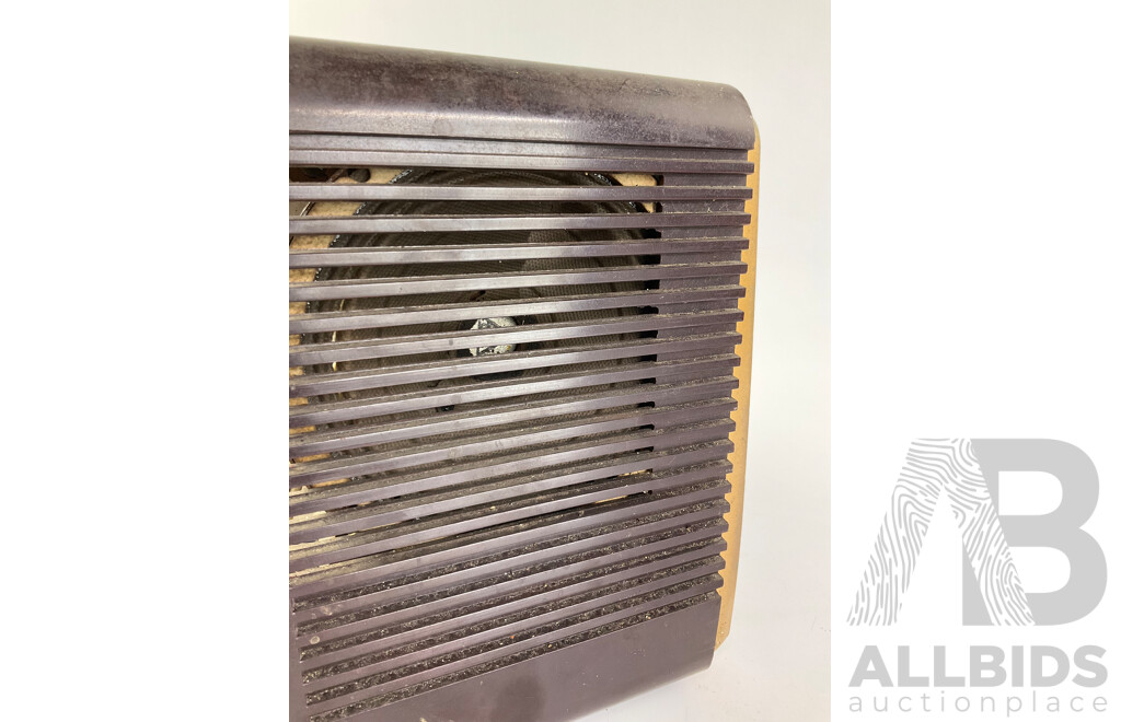 Vintage Phillips Bakelite Alarm Clock Valve Radio