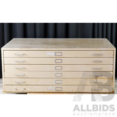 Six Drawer Metal  Plan Cabinet
