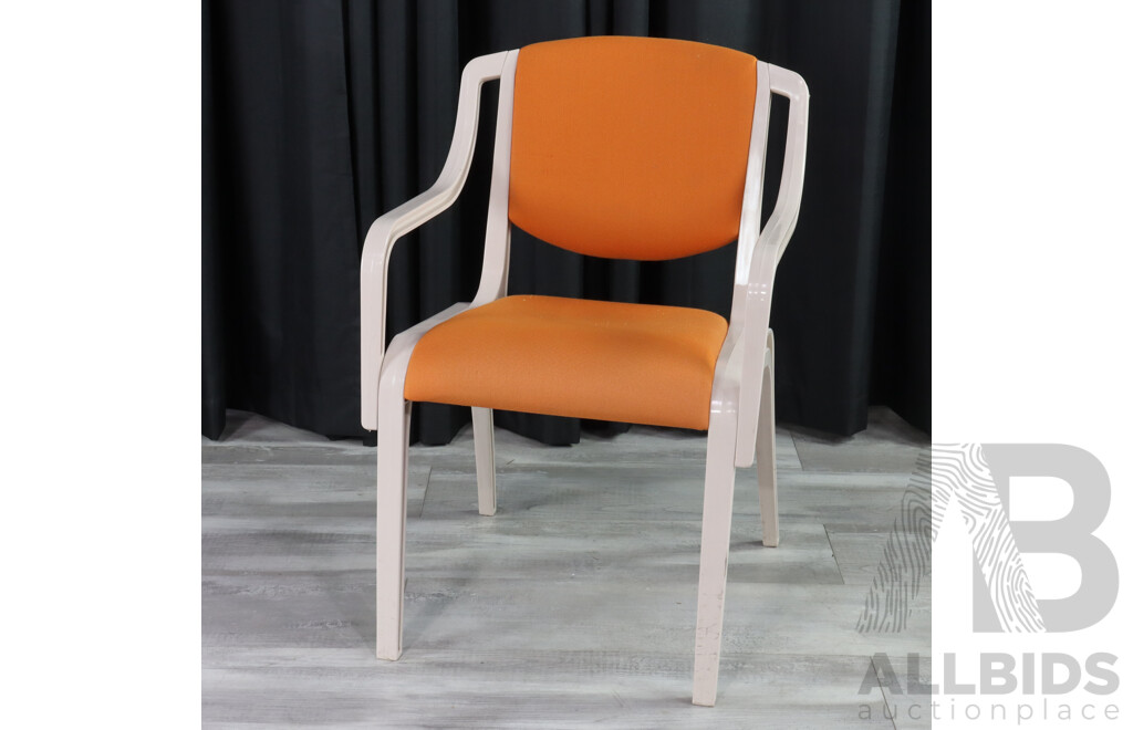 Sebel Venue Carver with Orange Upholstery