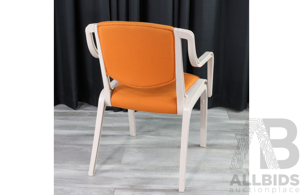 Sebel Venue Carver with Orange Upholstery