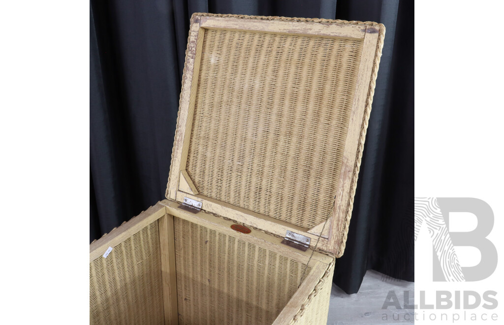 Vintage Woven Hamper by Reedtex