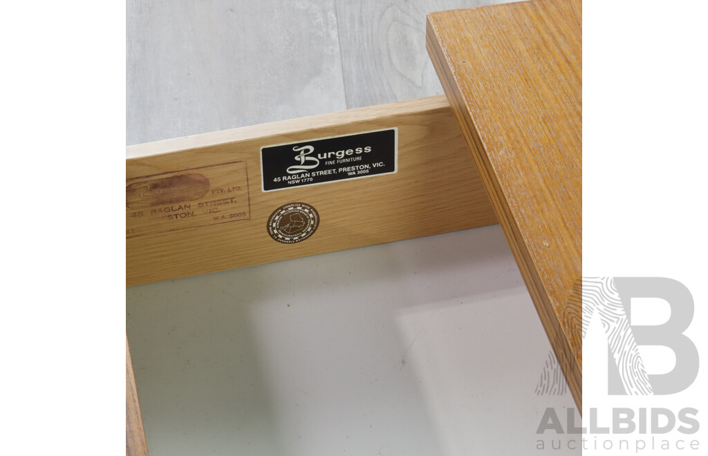 Pair of Burgess Teak Two Drawer Bedside Chests