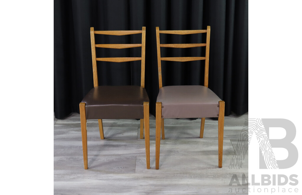 Pair of Ex ANU Design Unit Ladder Back Dining Chairs