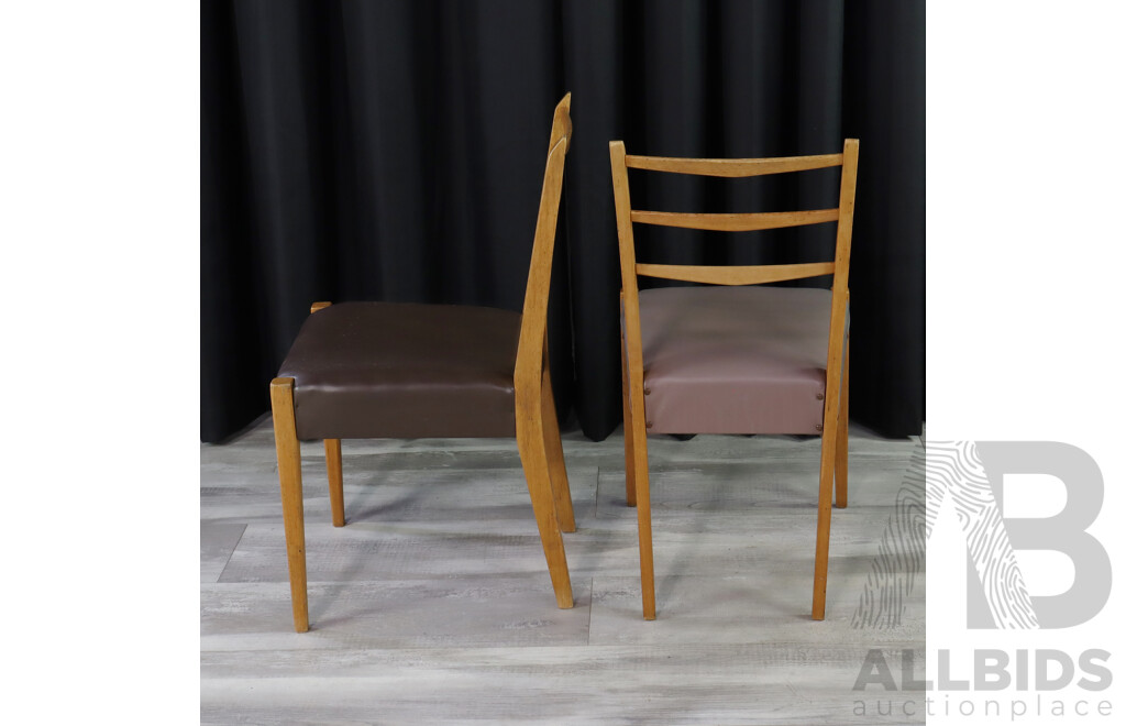 Pair of Ex ANU Design Unit Ladder Back Dining Chairs