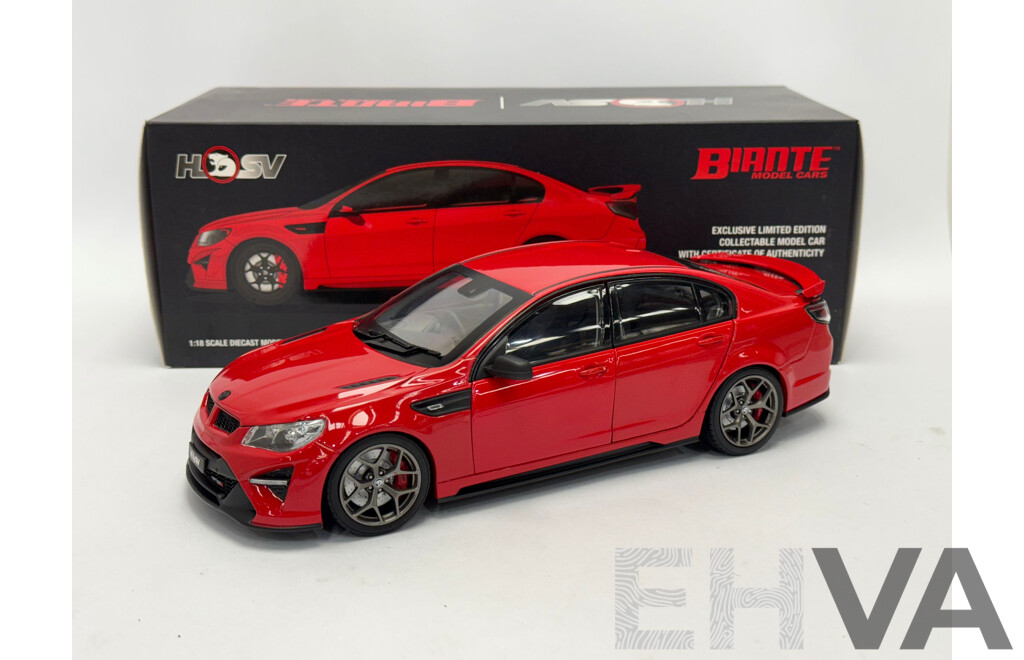 Biante Holden VF HSV Commodore GEN-F2 GTSR - Red - 1/18 Scale
