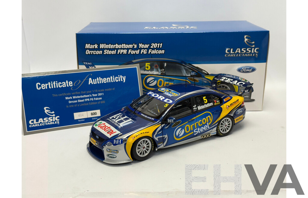 Classic Carlectables 2011 Ford FG Falcon FPR Mark Winterbottom - 1/18 Scale
