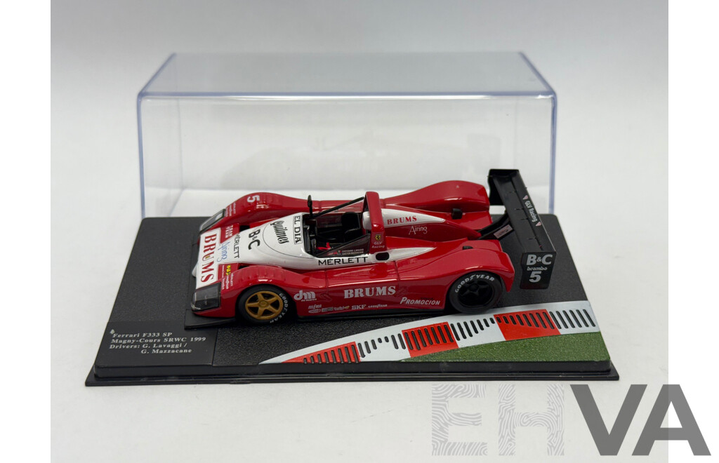 Altaya 1999 Ferrari F333 SP Winner SRWC Magny-Cours Lavaggi / Mazzacane #5 Red / White 1:43 Scale Model Car - New
