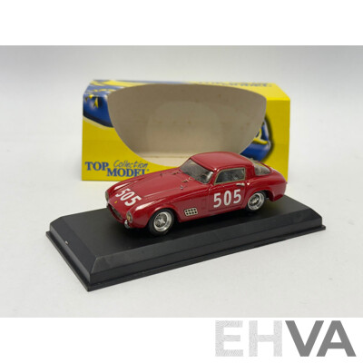 Top Model 1956 Ferrari 250 GT LWB Scaglietti #505 Red 1:43 Scale Model Car