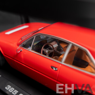 KK-Scale 1972 Ferrari 365 GT4 2+2 Coupe Red 1:18 Scale Model Car - New